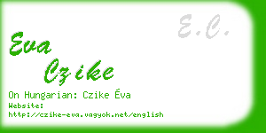 eva czike business card