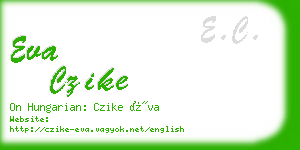 eva czike business card